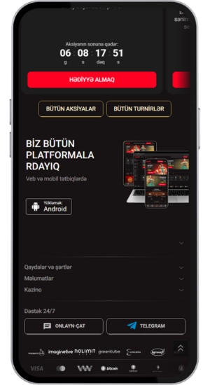 Pinco tematik bölmələr və uduşlar