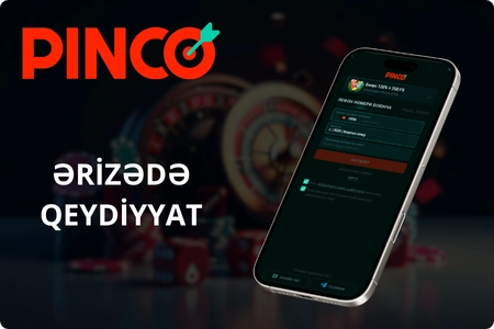 Tətbiqdə qeydiyyat Pinco APK